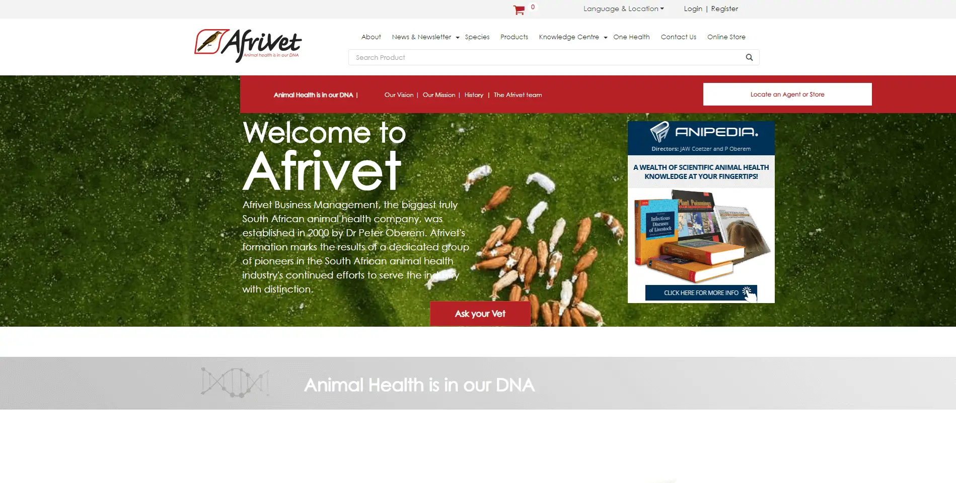 Afrivet Web app