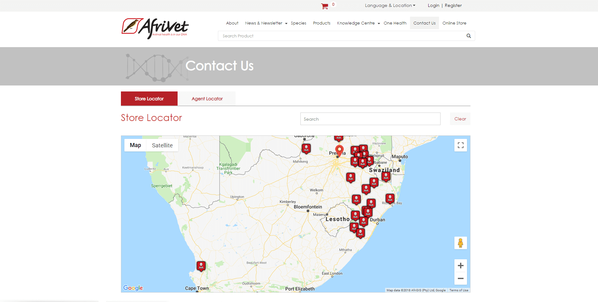 Afrivet Web app