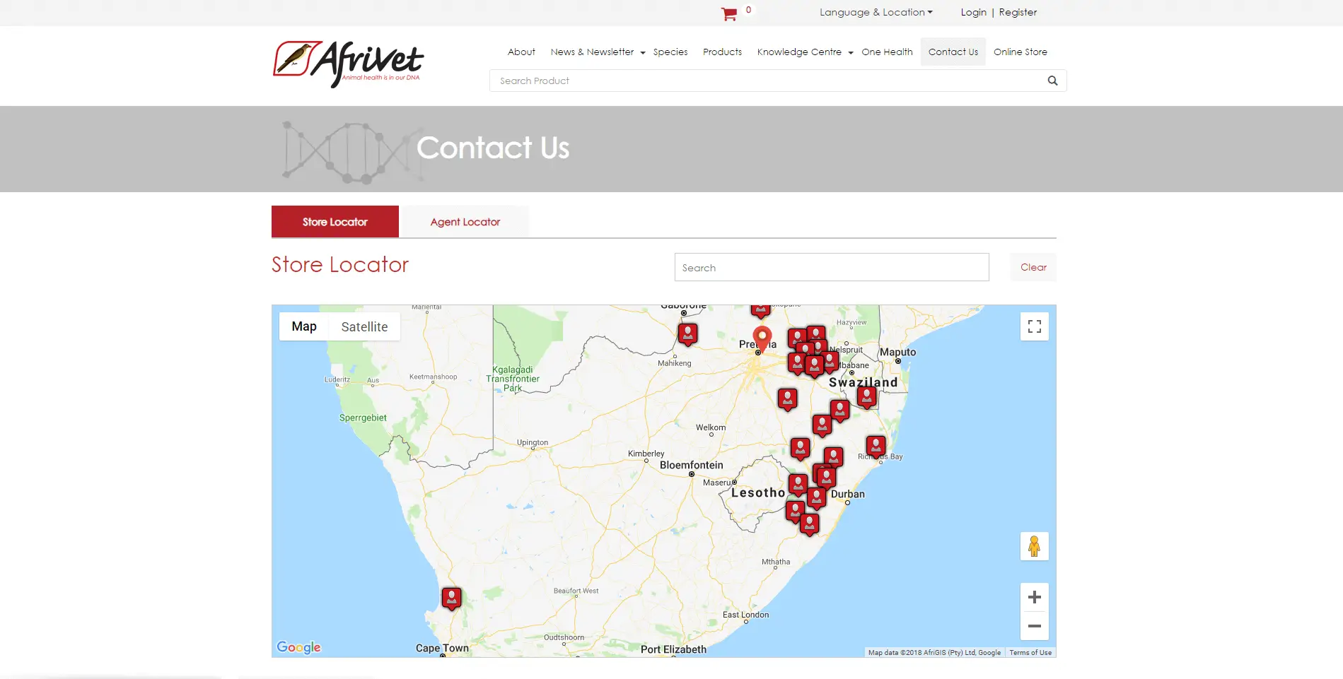 Afrivet Web app