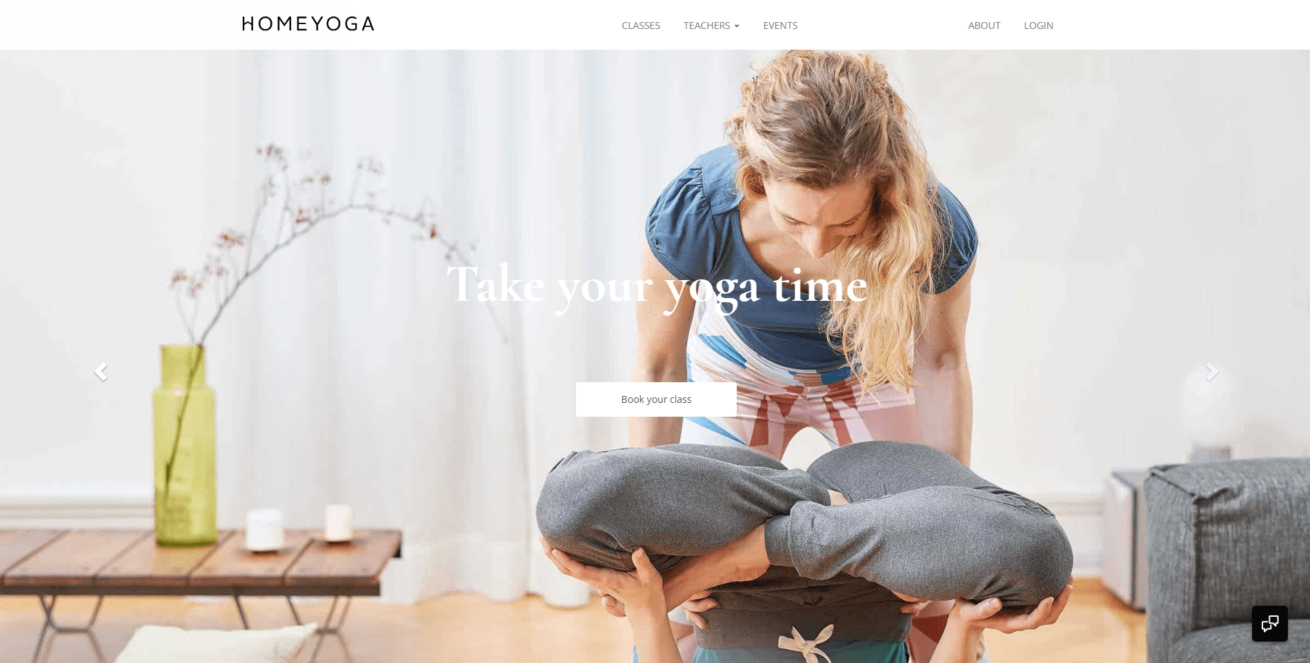 Homeyoga web App